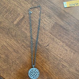 Necklace crystal medallion